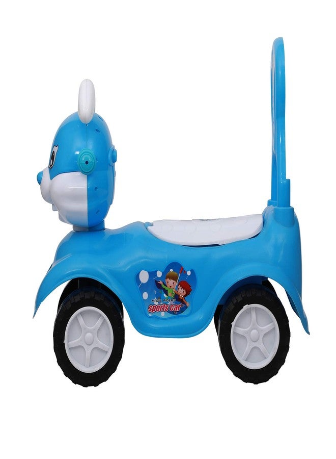 Maanit سيارة مانيت رابيت للأطفال الرضع، مزودة بمسند ظهر وصندوق تخزين أسفل المقعد (أزرق) - Image 3